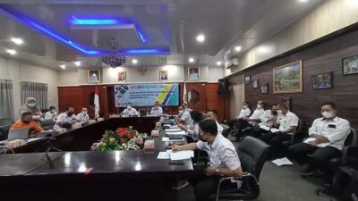 Focus group discussion 1 yang dipimpin oleh Sekretaris Daerah Mura, Drs Hermon dalam analisis dan penyusunan konsep Rencana Detail Tata Ruang (RDTR) Perkotaan Puruk Cahu.