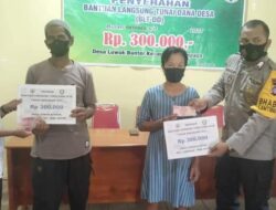 Pemdes Luwuk Bunter Salurkan BLT DD kepada 65 KPM