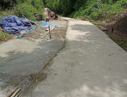 Pemdes Olung Muro Bangun Jalan Gunakan Dana Desa