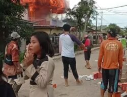 Kebakaran di Jalan Cristopel Mihing,