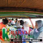 Gunakan Transportasi Air, DKP Mura Tinjau KWT di Kelurahan Muara Bakanon