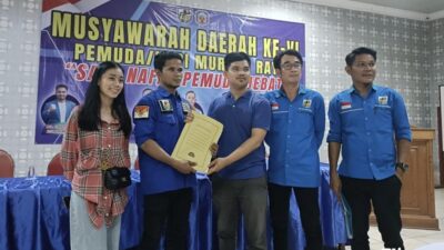 Taufik Kurahman Terpilih Sebagai Ketua DPD KNPI Mura Secara Aklamasi