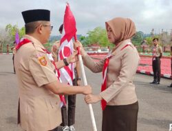 Lepas Kontingen Pramuka ke Cibubur Jakarta, Ini Pesan Wabup