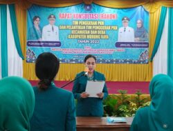 Lynda Kristiane Lantik Ketua TP- PKK Tingkat Kecamatan, Kelurahan, dan Desa