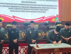 DPRD dan Pemkab Mura  Teken KUA PPAS Tahun Anggaran 2024