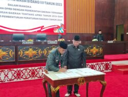 Eksekutif dan Legislatif Sepakati Raperda APBD Tahun 2024