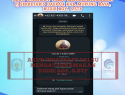 Baru Tiga Hari Menjabat Pj Sekda, Nama Rudie Roy Dicatut Penipu