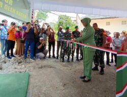 Sumur Bor Dibangun TNI Kodim 1013 Muara Teweh di Masjid Agung Al Istiqlal Diresmikan