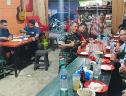 Pupuk Silatuhrahmi, Danramil O7/Murung Gelar Buka Puasa Bersama Insan Pers