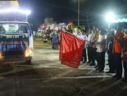 Wakili Pemkab, Kalaksa BPBD Mura Turut Lepas Peserta Lomba Takbir Keliling