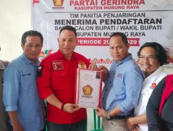 Doni Daftarkan Diri Sebagai Bacabup Murung Raya Ke Partai Gerindra
