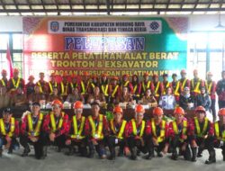 Pemkab Tutup Pelatihan Alat Berat Tronton dan Excavator