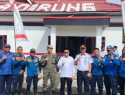 Kasatpol PP Mura Turut Sambut Pesawat Smart Aviation Mendarat Perdana di Bandara Dirung