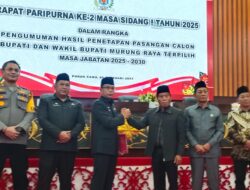 Pj Bupati Hadiri Rapat Paripurna ke -2 Masa Sidang I Tahun 2025