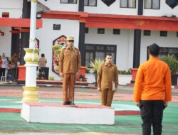 Pj Bupati Berikan Pesan Penting Pimpin Apel Gabungan ASN dan Tekon Lingkup Pemkab Mura