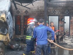 Tumpahan Pertamax Diduga Picu Kebakaran di Jalan Landa Puruk Cahu