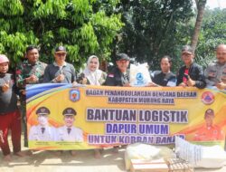 Respon Cepat Bencana Banjir, Pemda Murung Raya Salurkan Bantuan Logistik hingga Dirikan Dapur Umum