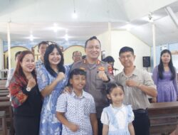 Ikuti Ibadah Minggu, Sampaikan Imbauan Untuk Jaga Sinergi.