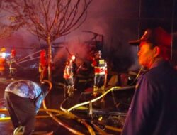 Rumah Ketua RT di Desa Handil Sohor Ludes Terbakar, Diduga Akibat Korsleting Listrik