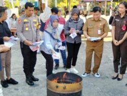 Anggota DPRD Barito Utara Hadiri Pemusnahan Surat Suara Rusak dan Lebih Jelang PSU