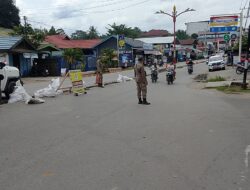Meski Ada Penolakan, Satpol PP Mura Tetap Kawal Pembuatan Median Jalan