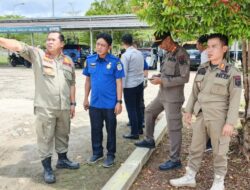 Kasatpol PP Damkar Cek Lokasi Rencana Kegiatan Tabliq Akbar Guru Udin