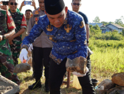 Peletakkan Batu Pertama Pembangunan Koperasi Merah Putih di Desa Bahitom