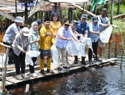 Gubernur Kalteng Perkuat Ketahanan Pangan Lewat Restocking Benih Ikan