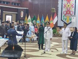 Gubernur Kalteng Lantik Shalahuddin dan Felix Sonadie Y Tingang sebagai Bupati dan Wakil Bupati Barito Utara 2025–2030