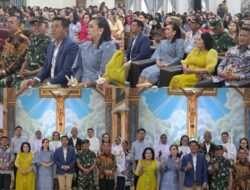 Dalam Rangka Perayaan Natal Tahun 2025 Wabup Barito Utara Felix Sonadie y Tingan  Kunjungi Gereja