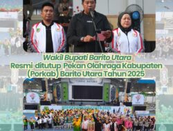 Tutup Pekan Olahraga Kabupaten (Porkab) Barito Utara Kecamatan Teweh Tengah Raih Juara Umum