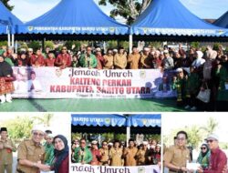 Wakil Bupati Barito Utara Lepas Rombongan Jemaah Umroh Pemenang Hadiah Jalan Sehat Gubernur Kalteng 2024