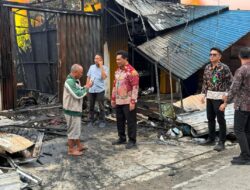 Bupati Barito Utara Langsungkan Peninjauan Lokasi Kebakaran