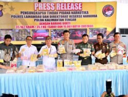 Gubernur Agustiar Sabran Apresiasi Polda Kalteng atas Penangkapan Tindak Pidana Narkoba