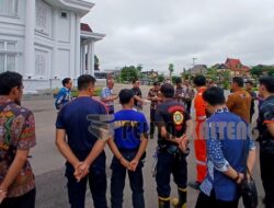 DPUPR Dan Disperkimtan Barito Utara Lakukan Penataan Awal Pasca Groundbreaking Pelebaran Jalan