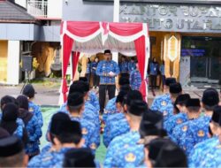 Pimpin Apel Gabungan Lingkungan Pemkab Barut Bupati H SHalahuddin Tekankan Kedisiplinan ASN