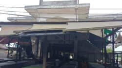 Awas! Bangunan Pasar Pelita Hilir Puruk Cahu Makin Menukik