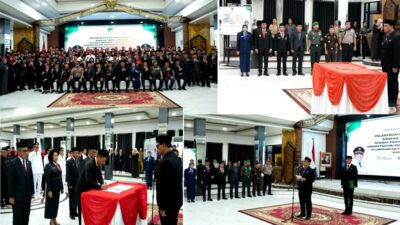 Sebanyak 136 Pejabat Tinggi Lingkup Pemkab Barut Resmi Dilantik, Bupati H Shalahuddin Harap Tunjukkan Dedikasi Dan Pahami Tupoksi