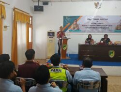 Dinsakertranskop UKM Barito Utara Langsungkan Sertijab Dua Pejabat Lama