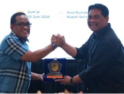 Jalin Silaturahmi, Bupati Barito Utara H Shalahuddin Sambut Bupati HSU H Sahrujani