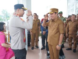 Wabup Sambut Kapolres Murung Raya AKBP Agung Gima Sunarya