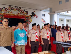 Pemkab Mura Lepas 57 Peserta Pramuka Ikuti Jamnas XII di Cibubur