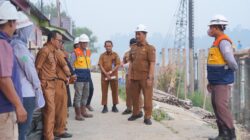 Pastikan Berjalan Lancar Bupati Barito Utara Tinjau Dua Progres Pembangunan WFC dan Jembatan Lemo