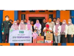 Perempuan Bangsa Kalteng Salurkan Masker untuk Warga dan Logistik bagi Petugas Karhutla