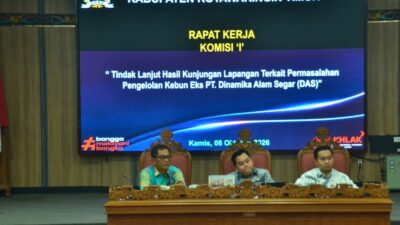 DPRD Kotim Tegaskan Pengelolaan Kebun Sitaan Harus Sesuai Aturan